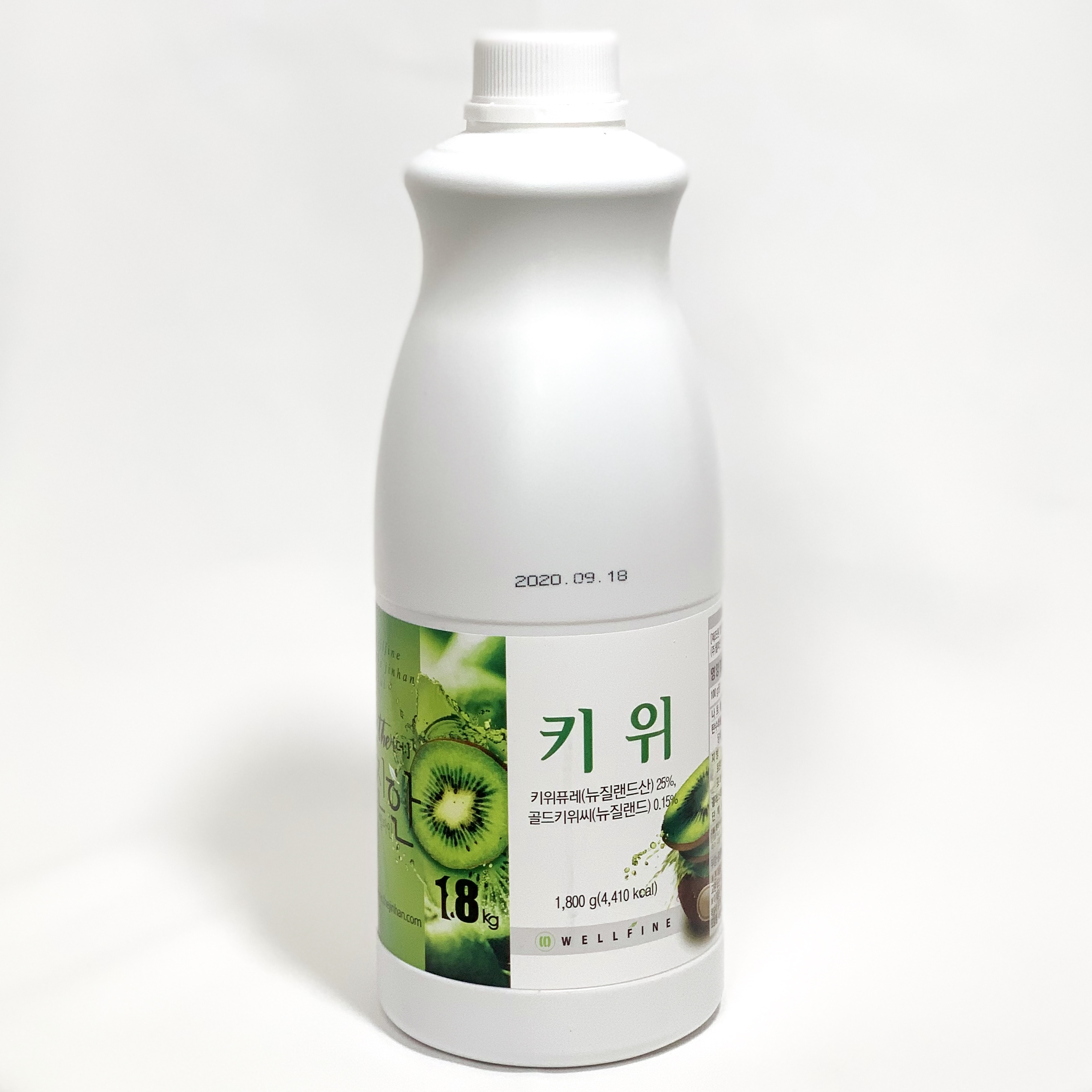 웰파인 더진한 키위스무디 퓨레 1.8kg+펌프지원