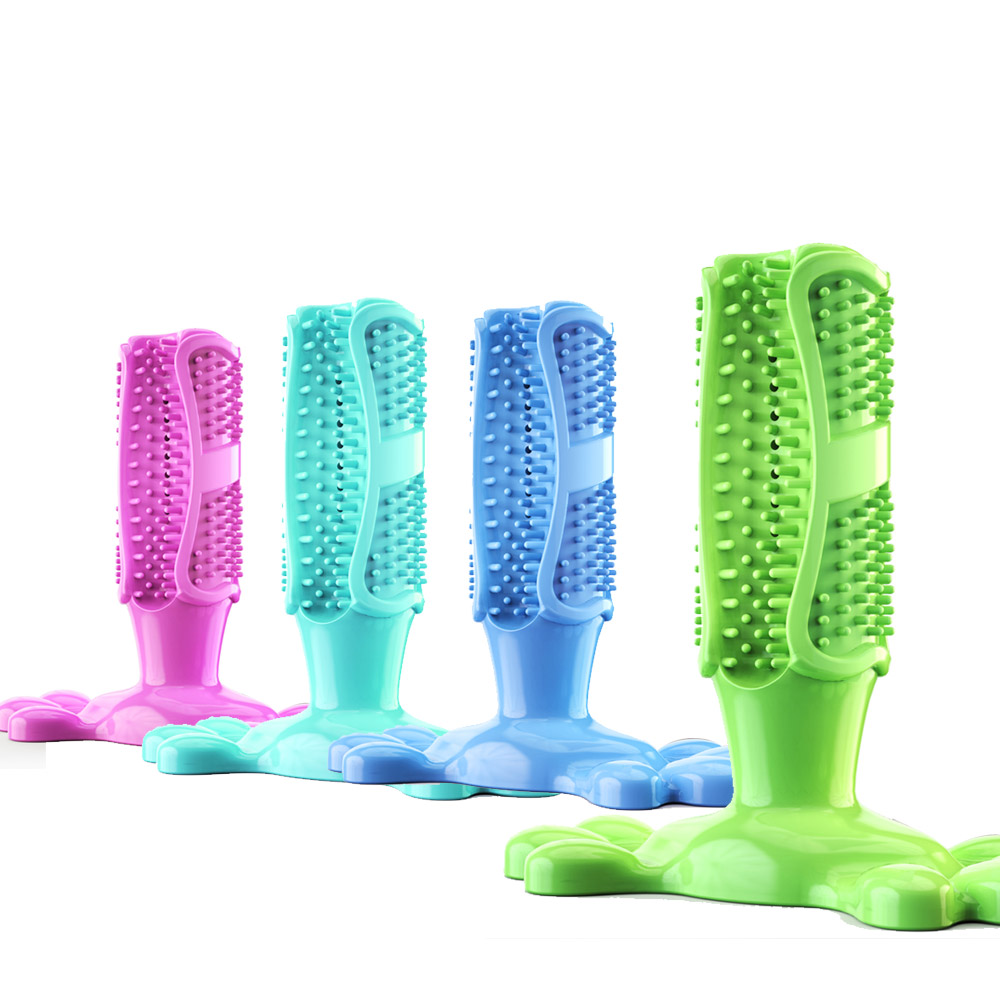 강아지칫솔 애견 셀프 칫솔 M 양치 치석제거기 이빨닦기 스케일링 장난감