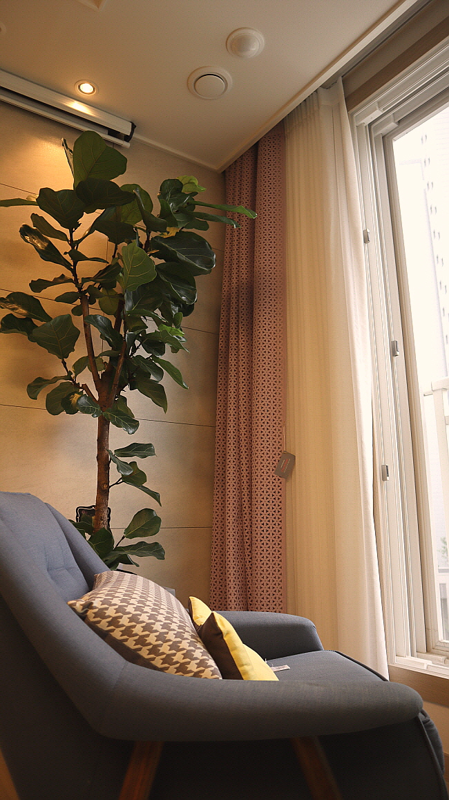 코지앳홈샵 포인트커튼 레이저핑크(맞춤제작)