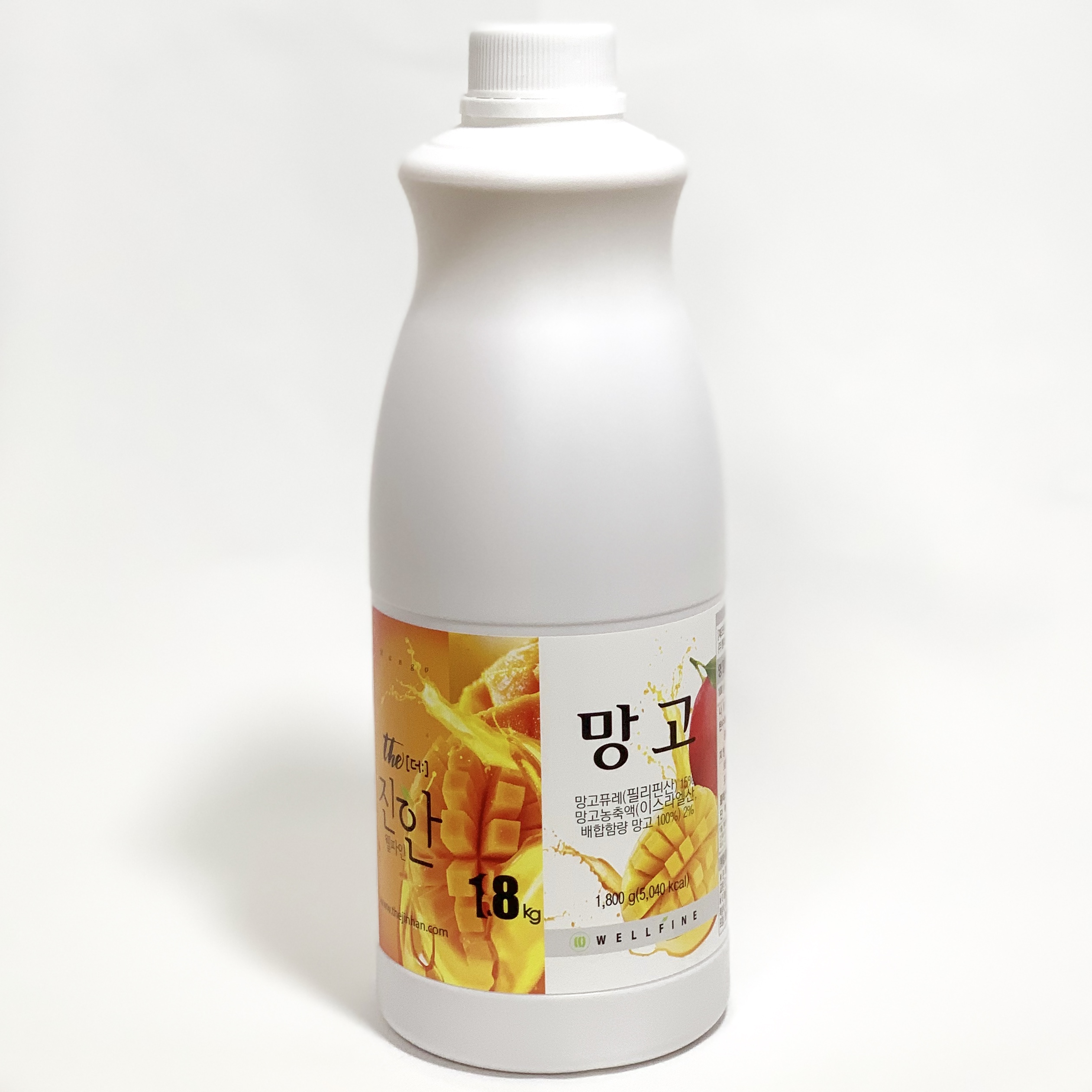 웰파인 더진한 망고스무디 망고퓨레 1.8kg+펌프지원
