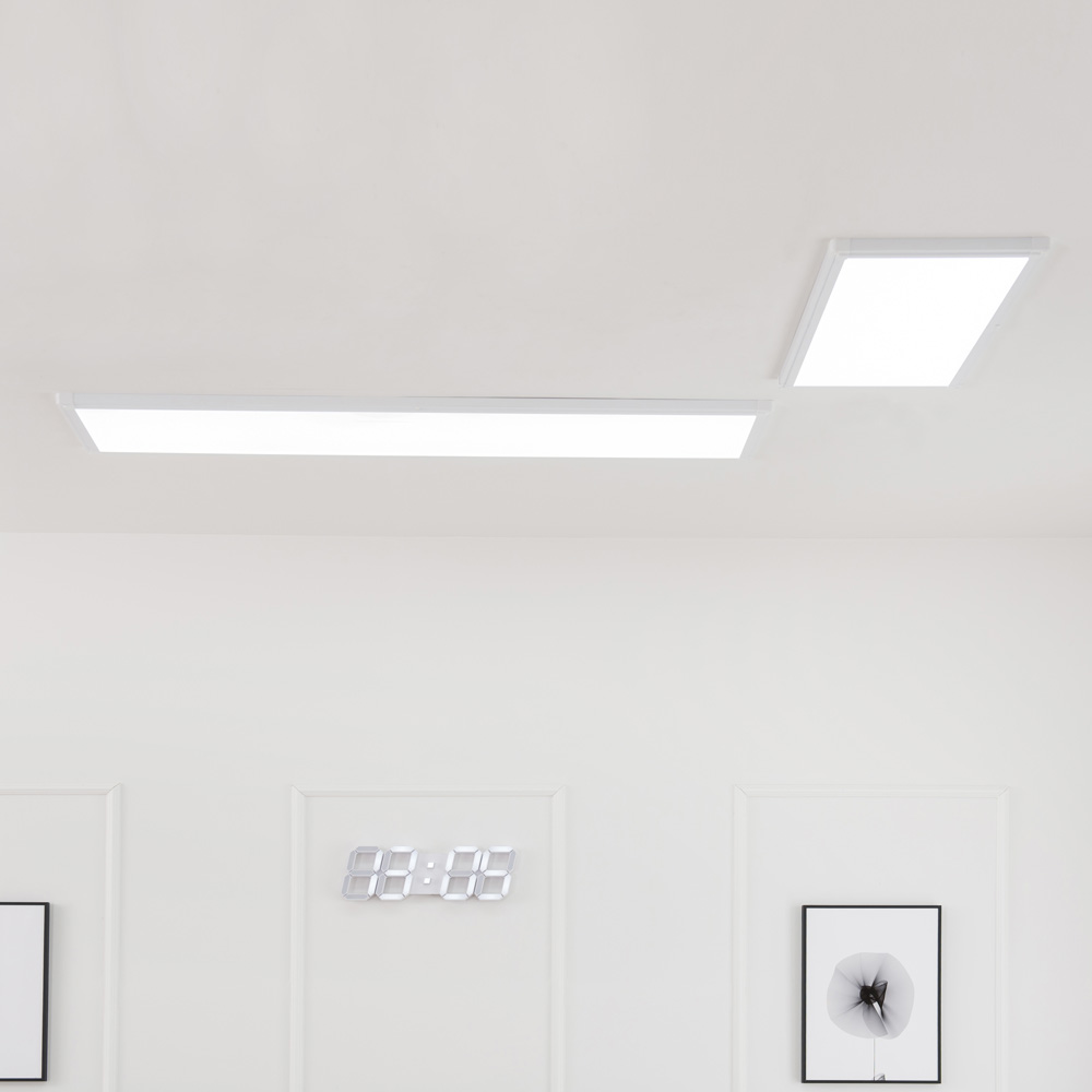 울트라 LED 주방등 엣지등 평판조명 75W L(1285x320) x 1 + (640x320) x 1 주방전등 화이트 주광색 하얀빛 320mm x 2 - 상세 이미지 4