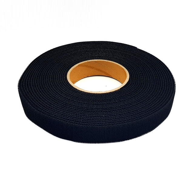 폭 2.5cm 전선 케이블정리 암수한몸양면벨크로 검정색 일반형 3미터x1롤