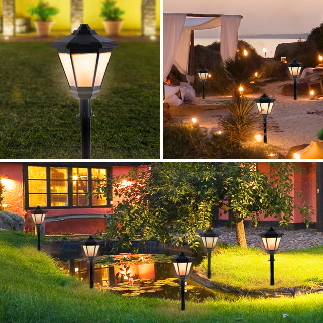 태양광 경광등 태양열 경고등 쏠라 LED 건설현장 야생동물 멧돼지 퇴치기 4LED 원통형 이미지 2