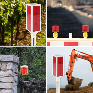 태양광 경광등 태양열 경고등 쏠라 LED 건설현장 야생동물 멧돼지 퇴치기... 실사용 후기 | 효과 있을까? - 상품 이미지 3