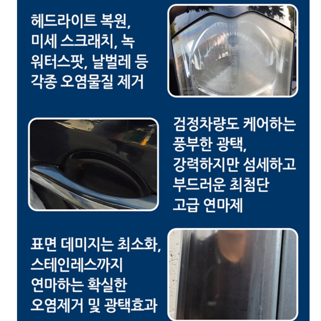 헤드라이트 복원제 엠씨랩 자동차 헤드램프 전조등 복원 키트 이미지 6