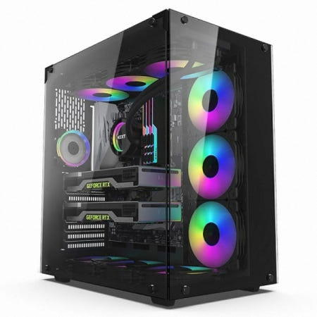 BRAVOTEC 트레저 X9 920T 타이탄 글래스 블랙 미들타워케이스