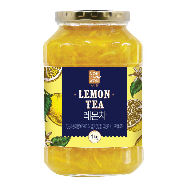 [녹차원] 겨울철 달달한 액상차 2종세트 유자차1KG + 꿀레몬차 1KG - 상세 이미지 2