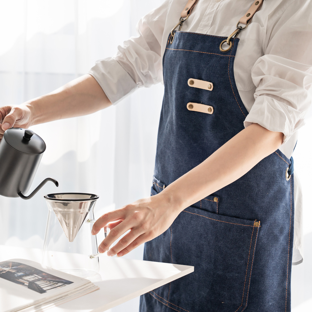 칼딘 카페 캔버스 포켓 바리스타 공방 인테리어 앞치마 CPA-02