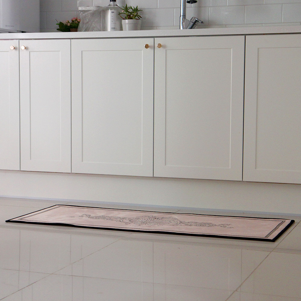 꿈꾸는키친 영국스타일 초극세사 미끄럼방지 발매트 도어매트 주방매트 3size