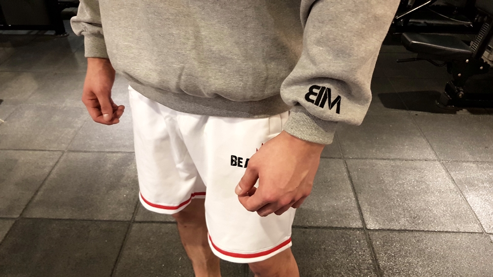 비스트모드 데일리 기모 맨투맨 헬스 오버핏 짐웨어 긴팔 티셔츠 그레이 BSMD - 상세 이미지 3