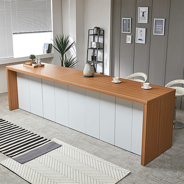 높이 720 확장형 2400 수납 식탁 테이블 8인용 10인용 다이닝룸 홈파티