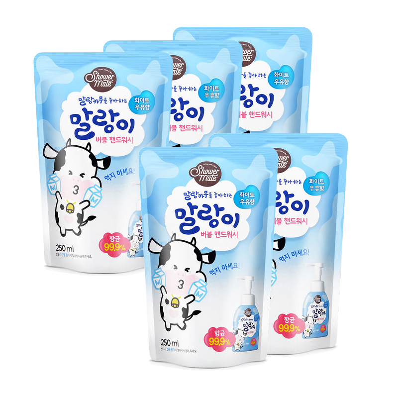 말랑카우 말랑이 버블 핸드워시 항균 손세정제 / 본품 300ml 리필 250ml - 상세 이미지 5