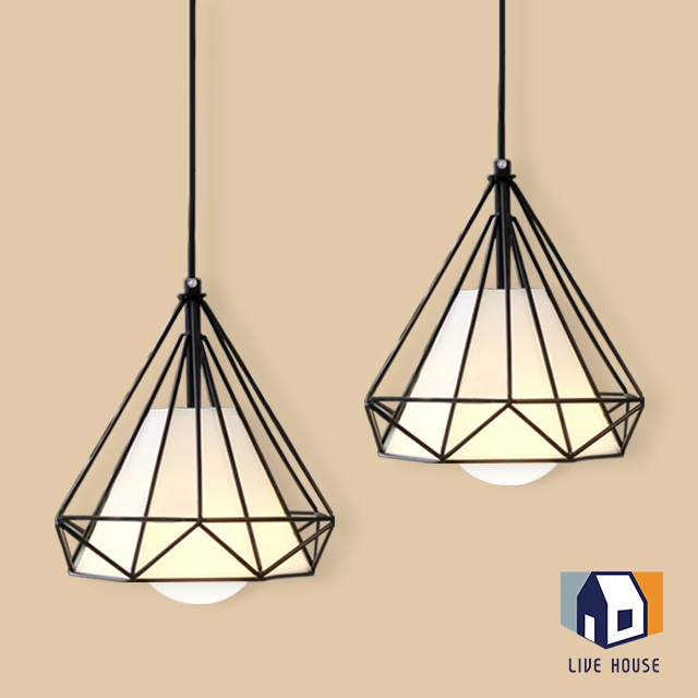 다이아 2등 펜던트 조명 LED 식탁등 식탁조명 블랙