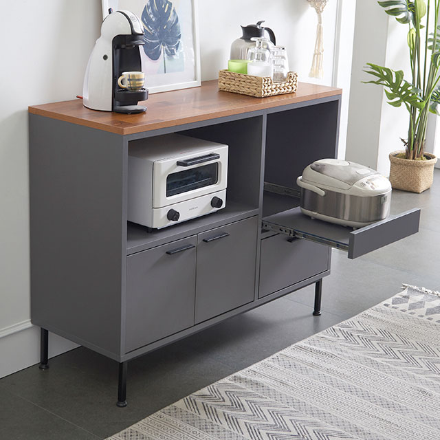 루카스 와이드 렌지대 전자렌지 수납장 밥솥다이 1000