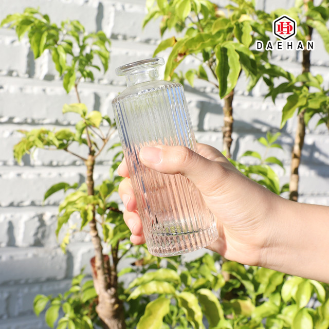 글라스 유리 꽃 화병 미니 디퓨저병 시약병 인테리어오브제 한송이 꽃병 FV-002