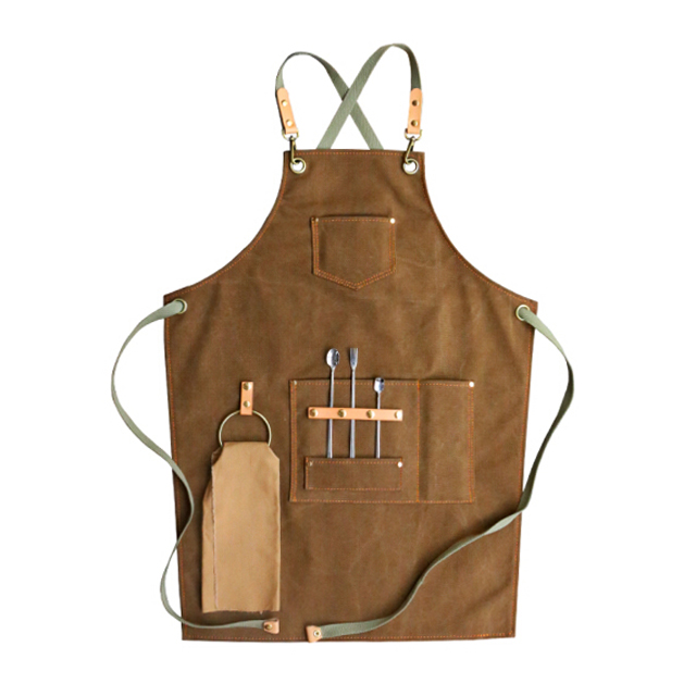 칼딘 카페 심플 캔버스 포켓 바리스타 공방 앞치마 CPA-03