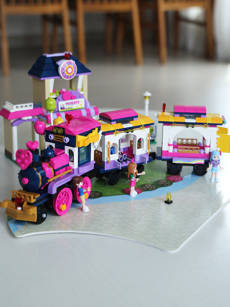 체리 행복한 기차여행 레고 호환 블럭 690p 여아 선물