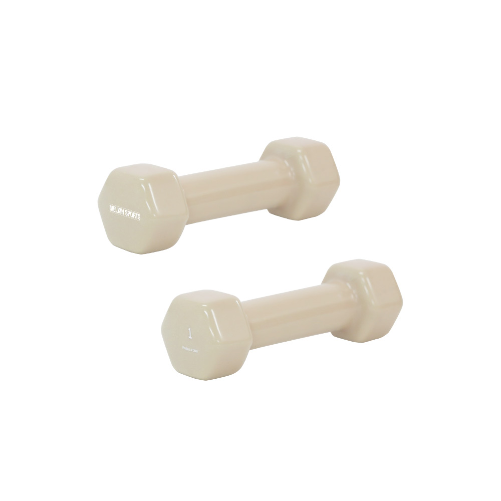멜킨 미용아령 PVC 예쁜 스위티덤벨 1.5kg 2개 세트 여자 홈트레이닝 필라테스 홈트 이미지 4