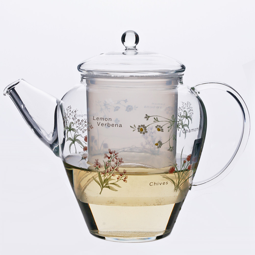 내열 유리 티팟 차 티 주전자 티포트 티메이커 700ml, 세렉 허브 - 상세 이미지 4