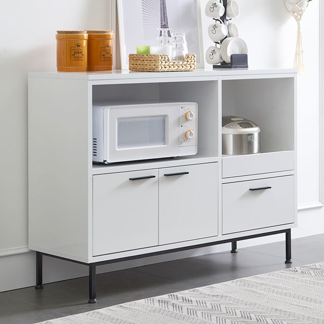 루카스 와이드 렌지대 전자렌지 수납장 밥솥다이 1000