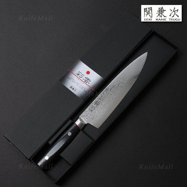 세키카네쓰구 사이운 다마스커스 셰프나이프 우도 230mm - 상세 이미지 3
