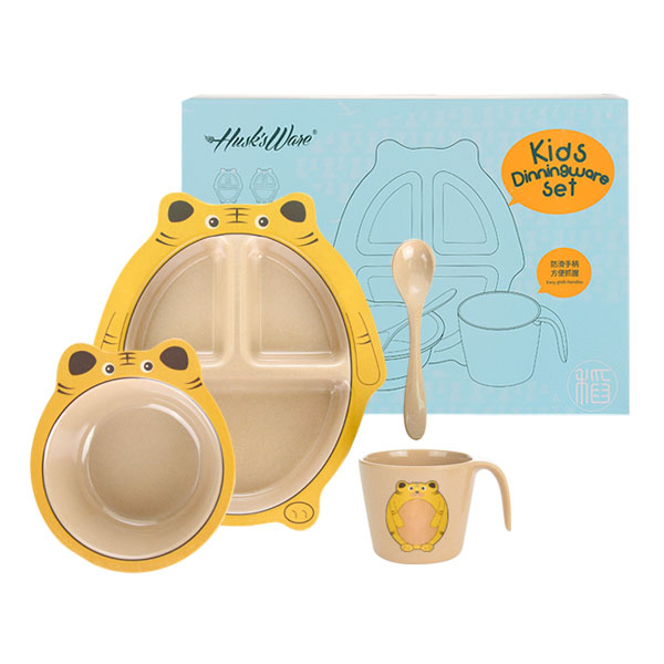 허스크웨어 쌀껍질 아기호랑이식기세트