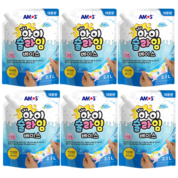 아모스 물풀 2.1L  X 6개 /아이슬라임 - 상품 이미지