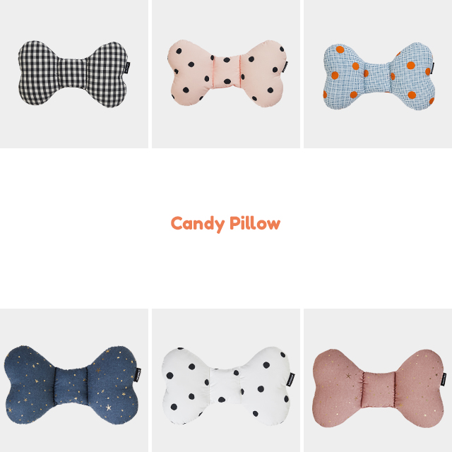 마롤로뜨 아기 목베개 나비 캔디 아기 베개 카시트 신생아 유아 목쿠션 멜란체크블랙