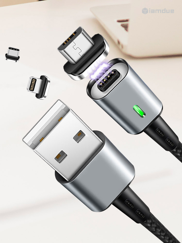 마그네틱 자석 고속충전 케이블 마이크로5핀 M3 50cm