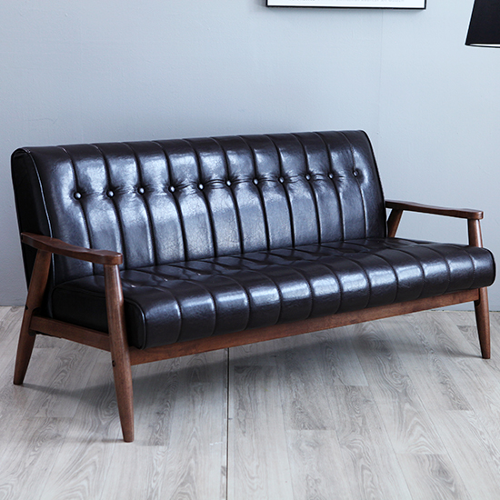 베스트리빙 피렌체 1인 소파 인조가죽 원목 암체어 카페 인테리어 의자