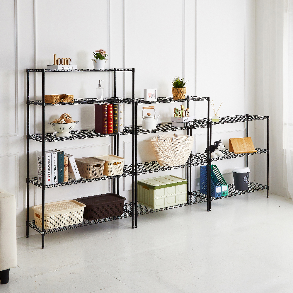 할메이드 주방 베란다 메탈 다용도 수납 정리 앵글 조립식 무볼트 철제선반 750 3단