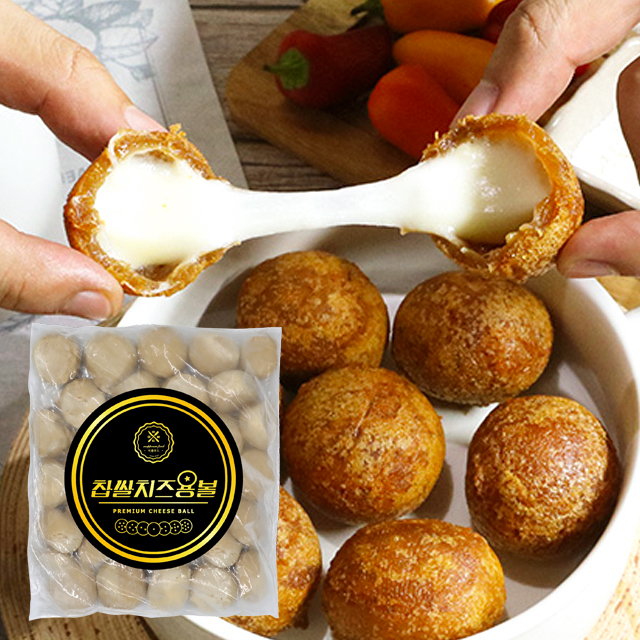 [포미] 프리미엄 찹쌀 블랙 치즈볼 2종 치코야끼 미쁨푸드 - 상품 이미지