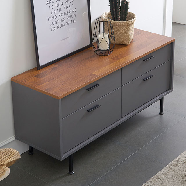 루카스 2단 거실장 티비다이 1200