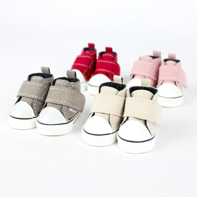 솜데이즈 아이돌 20cm 인형 신발 5cm 스웨이드 스니커즈 4colors - 상품 이미지