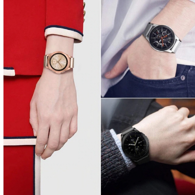 갤럭시 워치 액티브 1 2 기어 S2클래식 S3 스포츠 42mm 46mm 호환 메쉬 밴드 스트랩 시계줄 이미지 8