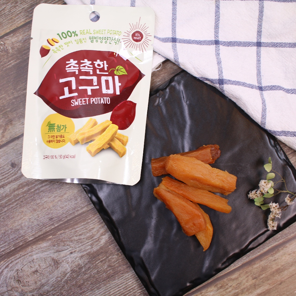 하나사면1개더 핵꿀맛 반시 고구마 말랭이 츄 [촉촉한 꿀 호박 고구마 반건조 말린 간식] - 상품 이미지