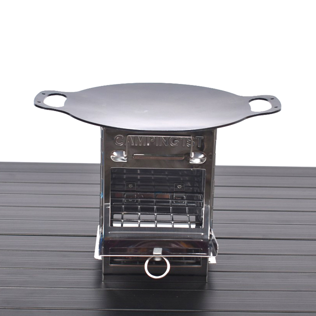 국산 미니 그리들 원형 철판 캠핑 그리들 소형 경량 구이팬 캠핑용 야외 그릴 미니 솥