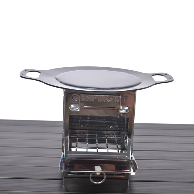 국산 미니 그리들 원형 철판 캠핑 그리들 소형 경량 구이팬 캠핑용 야외 그릴 미니 솥