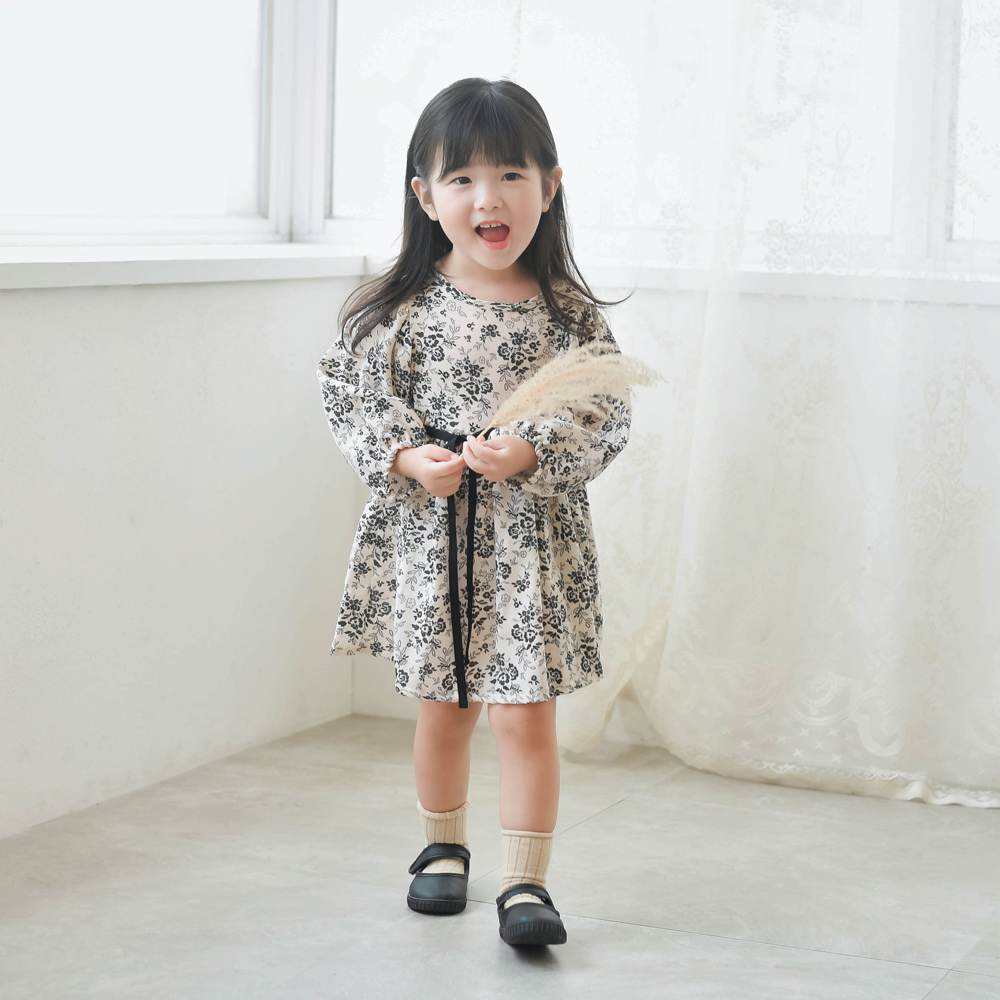 에스토원피스 여아 아동 아이보리 보통핏 면 - 상세 이미지 5