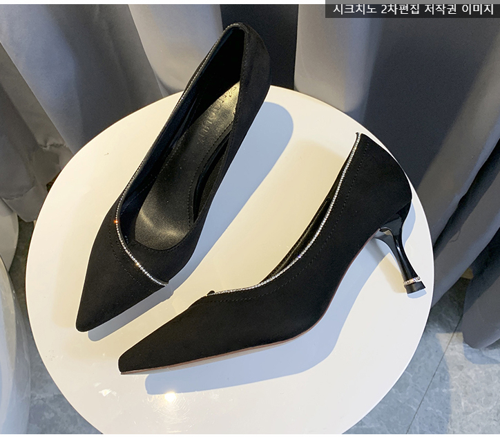포엘비 7cm 큐빅 스웨이드 펌프스 구두 2color 상세 이미지 42