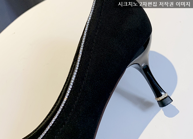 포엘비 7cm 큐빅 스웨이드 펌프스 구두 2color 상세 이미지 33