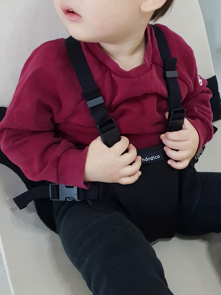 노르디코 아기부스터의자 휴대용아기의자 부스터의자 블랙 - 상세 이미지 2