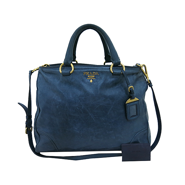 Prada(프라다) BN2325 VITELLO SHINE(비텔로 샤인) 데님 블루 컬러 2WAY : 고이비토