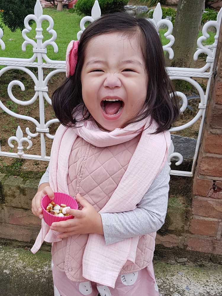 두툼한 3중거즈 유아 머플러 아동 목도리 - 상세 이미지 3
