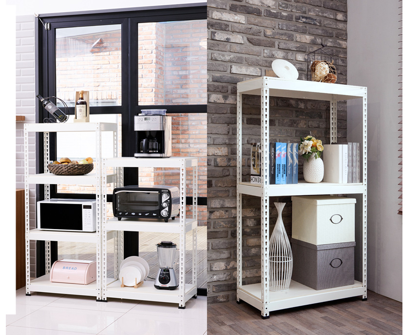 베란다 창고 선반 수납 철제 철 조립식 앵글 규격 다용도실 600300900 2단