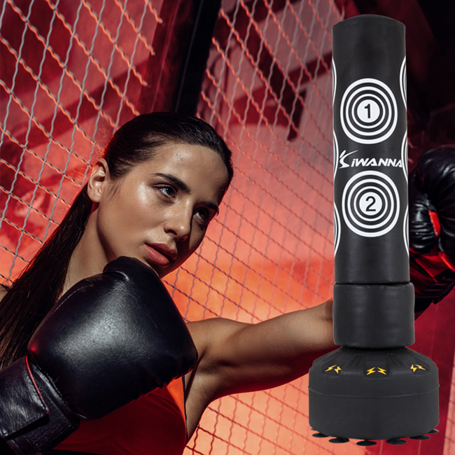아이워너 스탠딩 펀칭백 흡착판 샌드백 스트레스해소