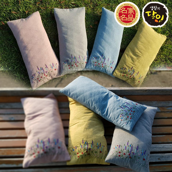 편백나무 큐브칩 베개 추석선물 명절선물 부케꽃 신현공예