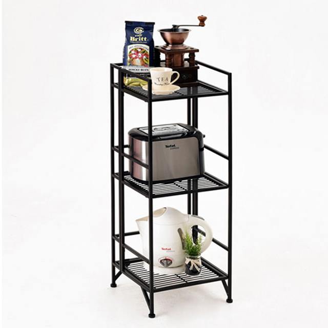 원터치 폴딩 코너선반 싱크대 욕실 코너 수납 미니 틈새 선반 3단