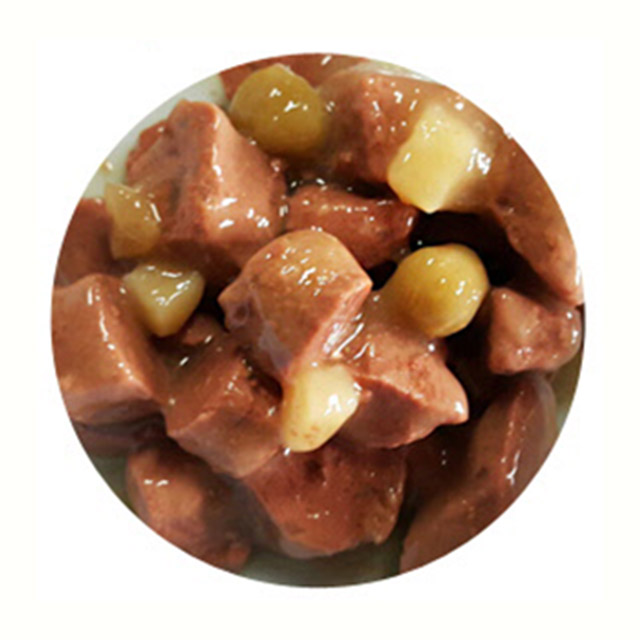 헬로도기 대용량 애견 간식 캔 수제조각 오리고기 야채, 400g, 24개 - 상세 이미지 4