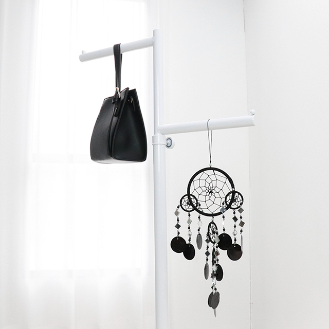 철제 양뱡향 옷가게행거 ㄱ자 스탠드옷걸이 드레스룸 2단헹거 이미지 7